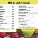 Menu 6ÈME CAFE Marrakech June 2023 210200